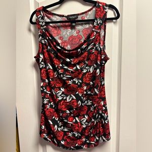 WHBM Rose floral tank Large